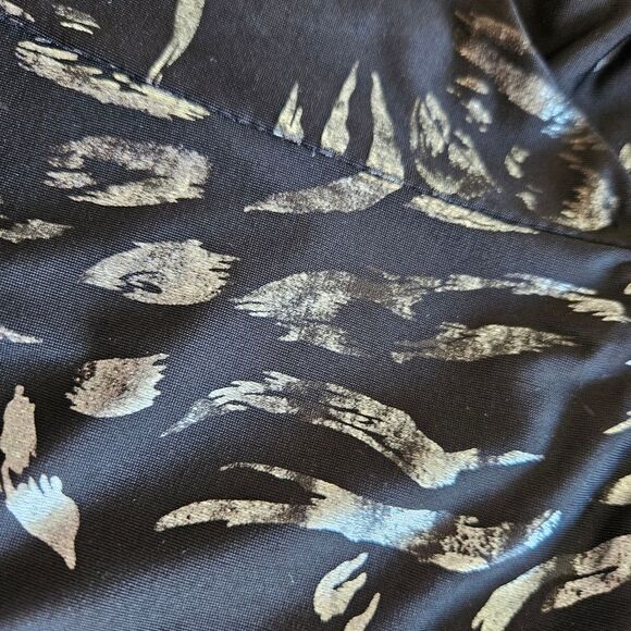 Taboo Metallic Animal Print Sheath Dress Women's Small Babydoll Y2K Club Bling - Picture 9 of 9